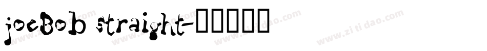 joeBob straight字体转换